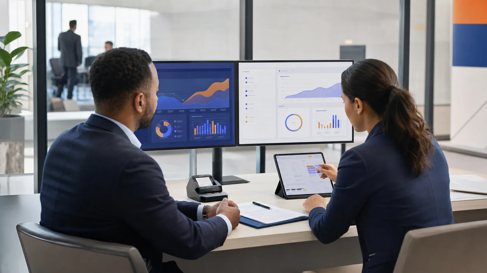 Banks & Financial Services professional workspace